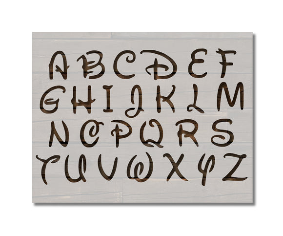 Star Wars Esque Font Alphabet - Stencil – My Custom Stencils