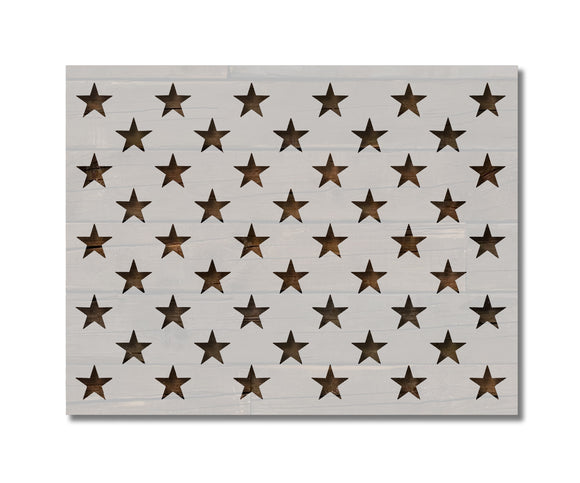 50 Stars Flag Star Pattern Custom Stencil (485) – Stencilville