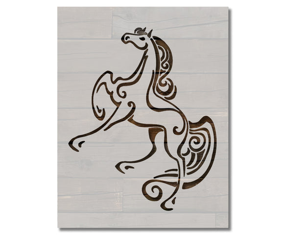 Galloping Horse Stencil (520)
