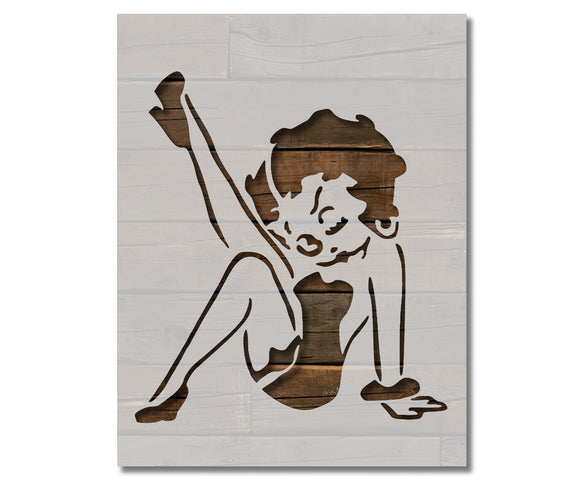 Betty Boop Leg Stencil (523)
