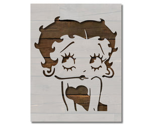 Betty Boop face Stencil (524)