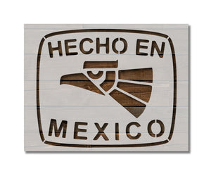 Hecho En Mexico Eagle Aguila Stencil (549)