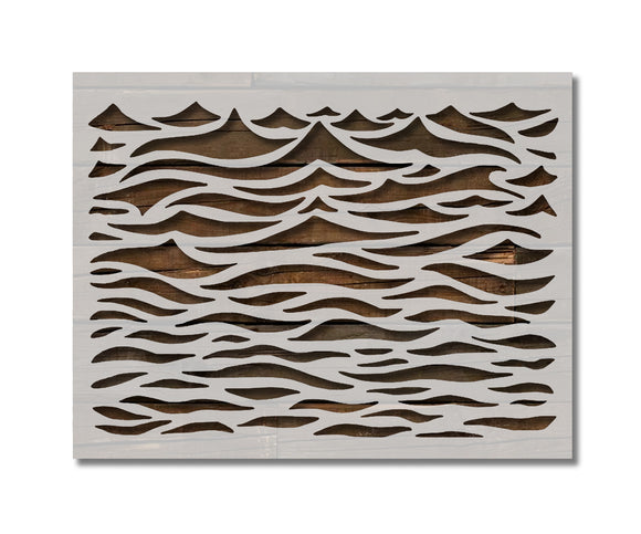 Ocean Waves Wavey Wavy Wave Water Pattern Stencil (54)