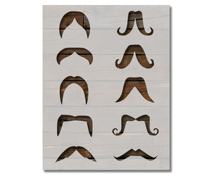 Men Mustaches Long Stencil (566)