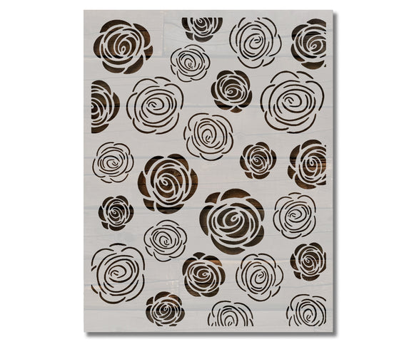 Roses Pattern Stencil (581)