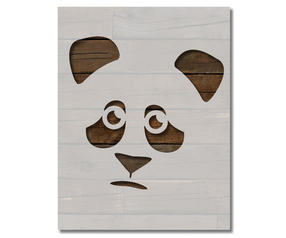 Sad panda Ears Stencil (582)