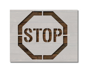 Stop Sign Stencil (590)