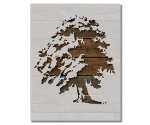 Tree Oak Stencil (598)