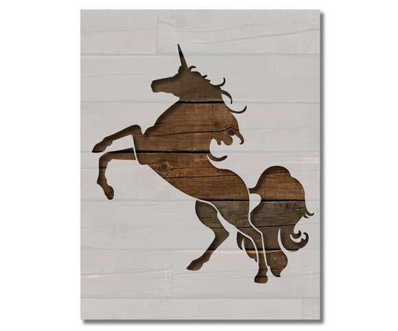 Unicorn Standing Stencil (606)