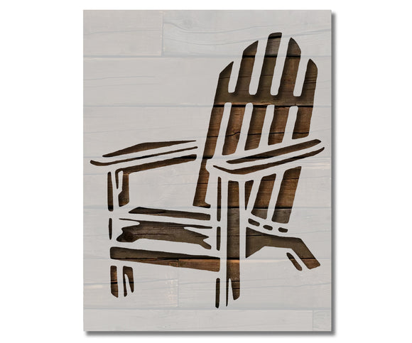 Adirondack Beach Chair Outdoor Furniture Stencil (60)