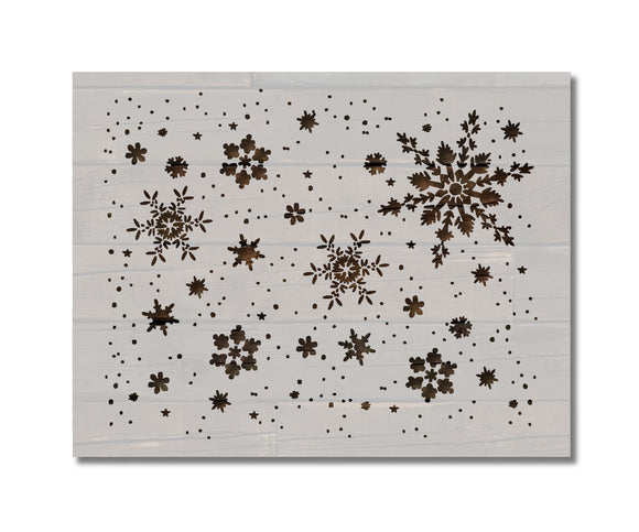 Snowflakes Christmas Snow Winter  Stencil (615)