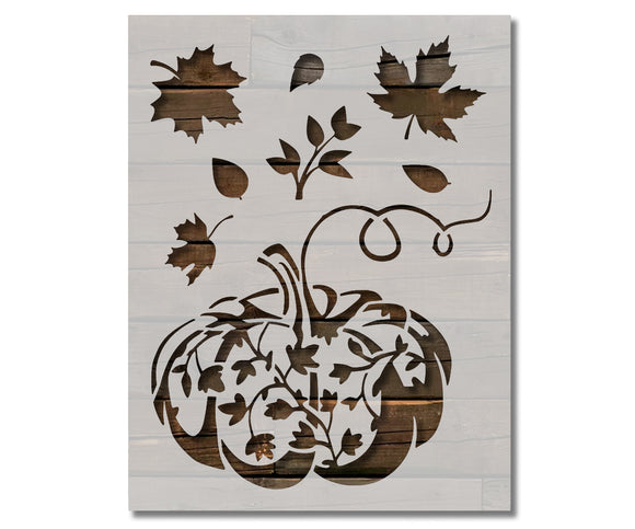 pumpkin leaf stencil