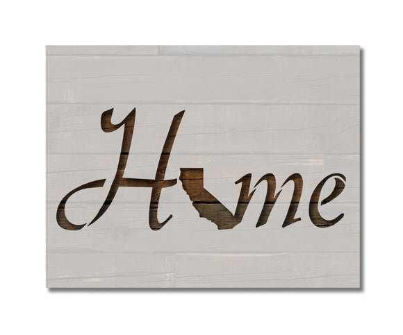 California State Home Love Stencil (671)