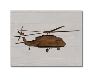 Blackhawk Helicopter Military Stencil (717)