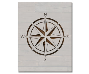 Nautical Compass Wind Rose Stencil (751)