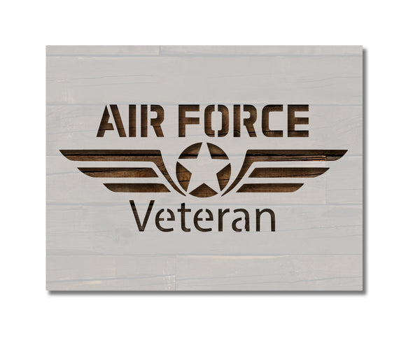 US Air Force Veteran Military Symbol Stencil (784)
