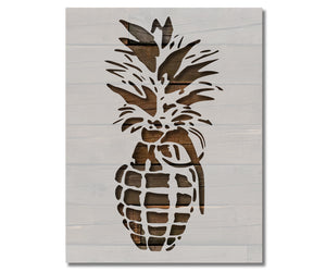 Pineapple Grenade Military Stencil (794)