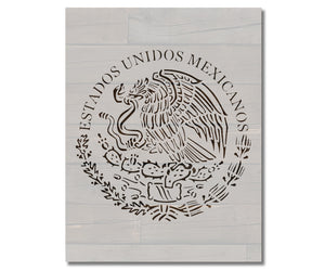 Mexican Flag Estados Unidos Mexicanos Stencil (802)