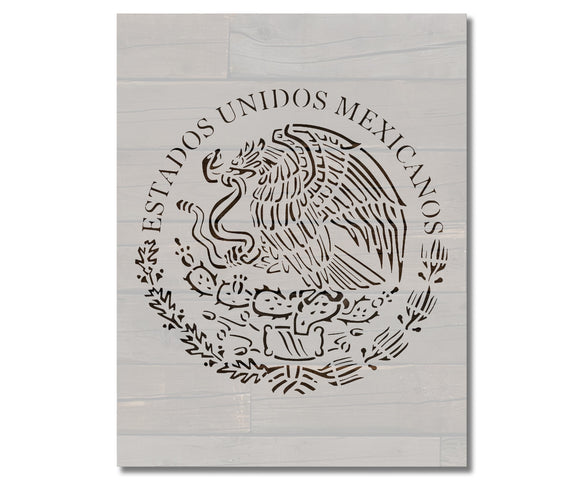 Mexican Flag Estados Unidos Mexicanos Stencil (802)