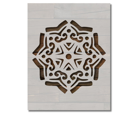 Mandala Geometric Pattern Spiritual 3 Stencil (807)