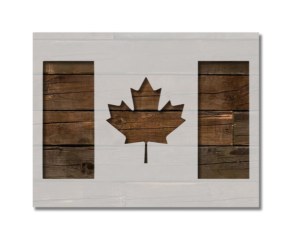 Canada Country Flag Maple Leaf Stencil (824)