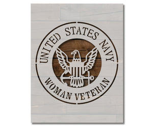 United States US Navy Woman Veteran Stencil (830)