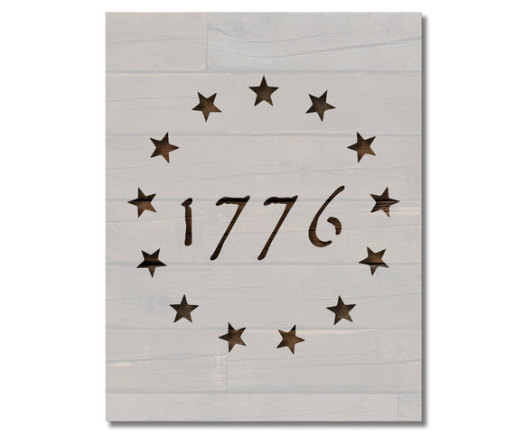Betsy Ross 1776 Flag Stencil (835)