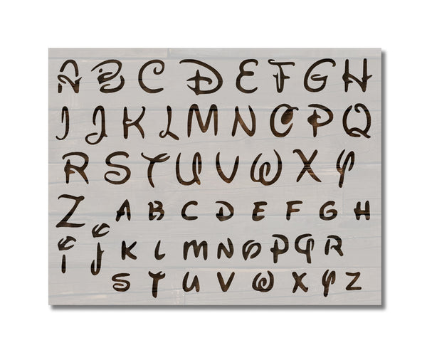 Disney Alphabet Uppercase & Lowercase Letters Font Custom Stencil (83) – Stencilville disney-alphabet-uppercase-lowercase-letters-font-custom-stencil-83-stencilville