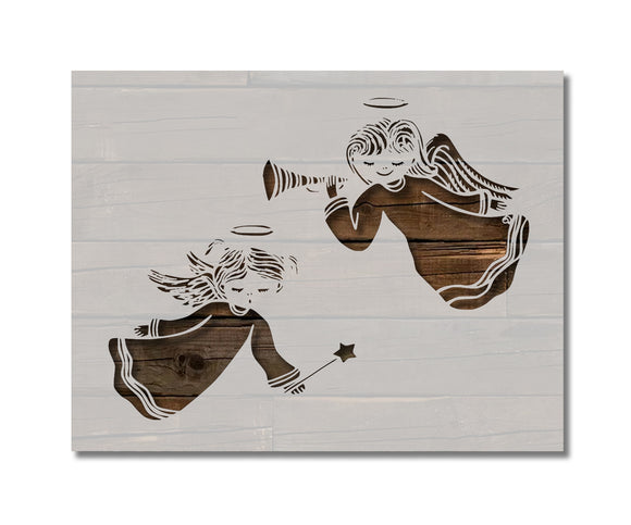 Whimsical Angels Stencil (868)