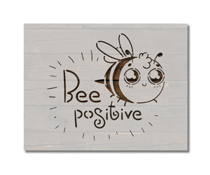 Bee Positive Bumble Bee Stencil (872)