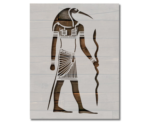 Egyptain God Thoth Stencil (873)