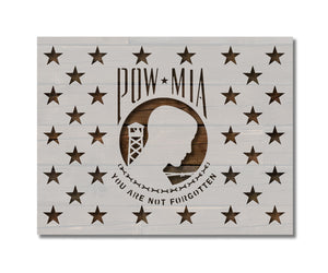 POW MIA Flag Union Stencil (885)