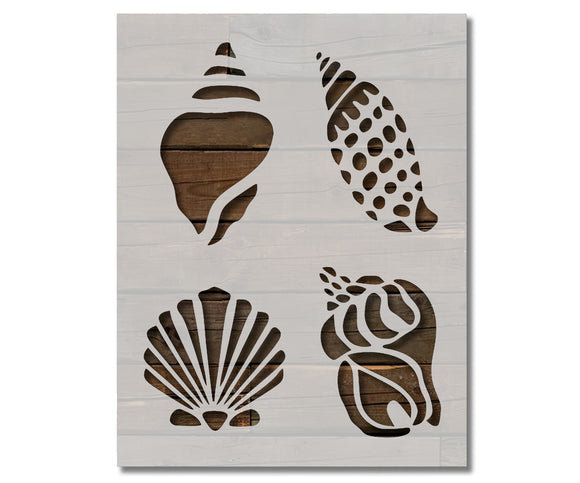Various Sea Shells Option 1 Stencil (886)