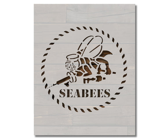 US Navy Seabees Stencil (889)