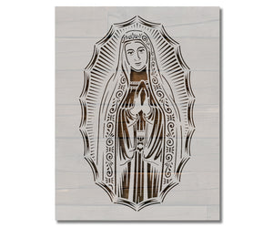 Virgin Mary Blessed Mother Stencil (908)