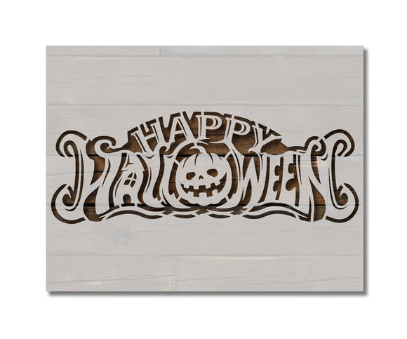 Happy Halloween Stencil (923)
