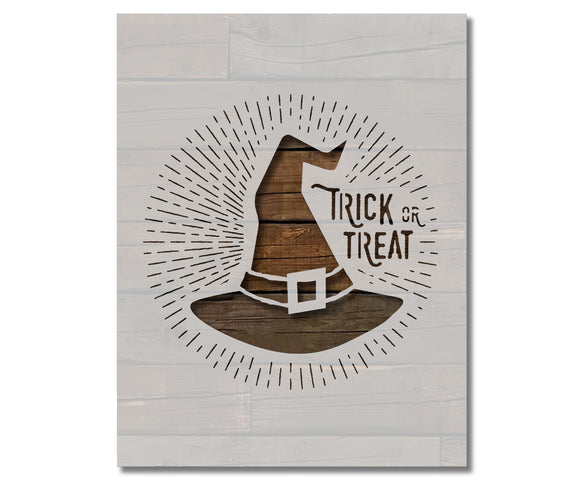 Halloween Trick or Treat Stencil (926)