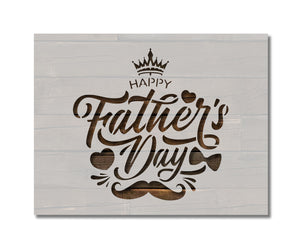 Happy Father's Day Stencil (943)