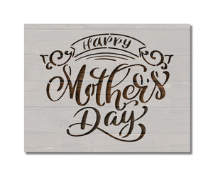 Happy Mother's Day Stencil (948)