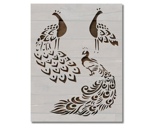 Peacock / Partridge Bird Birds Custom Stencil (95)