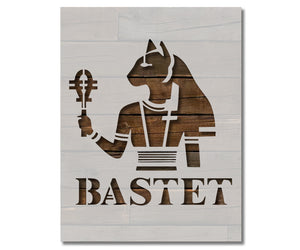 Ancient Egyptian God Bastet Stencil (967)