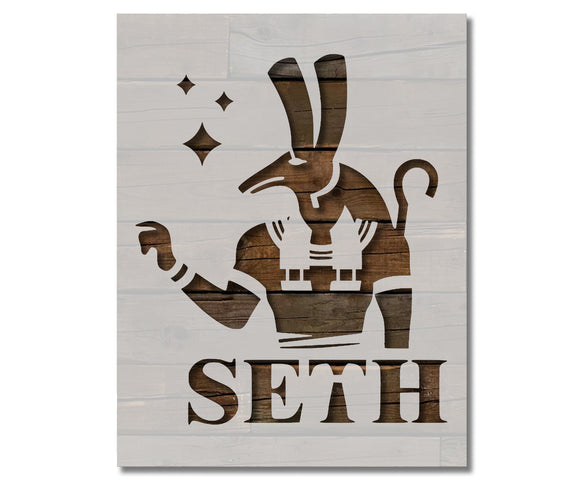 Ancient Egyptian God Seth Stencil (972)