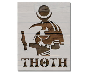 Ancient Egyptian God Icon Thoth Stencil (973)