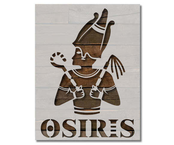 Ancient Egyptian God Osiris Stencil (977)