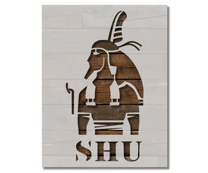 Ancient Egyptian God Shu Stencil (979)