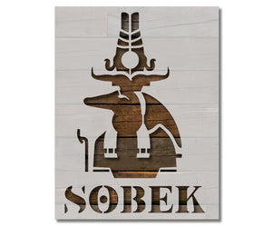 Ancient Egyptian God Sobek Stencil (980)