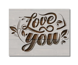 I Love You Stencil (994)